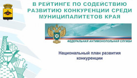 Новороссийск занял первое место в рейтинге по содействию развитию конкуренции среди муниципалитетов края