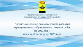 Общественное обсуждение прогноза социально-экономического развития Новороссийска на 2021-2023 гг.