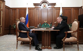 Владимир Путин встретился с главой ТПП РФ Сергеем Катыриным